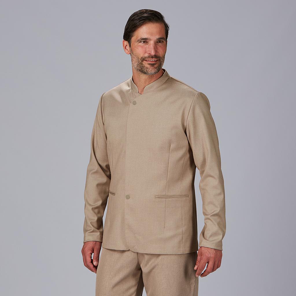 GARY'S Alcala veste homme col mao bleu marine