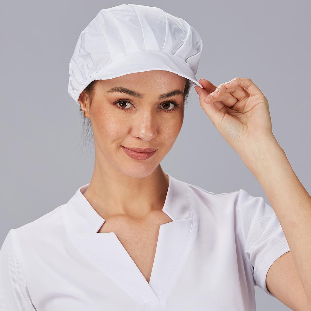GARY'S Poplin calot cuisine blanc unisexe lot 10 coton élastique