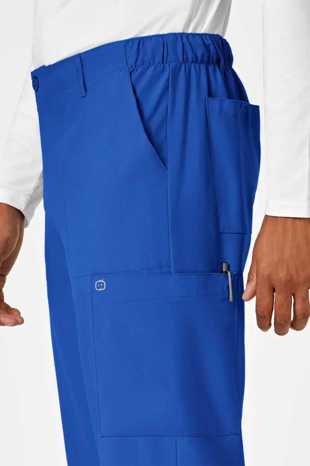 Aelin LUCA W123 pantalon de bloc homme bleu royal poches