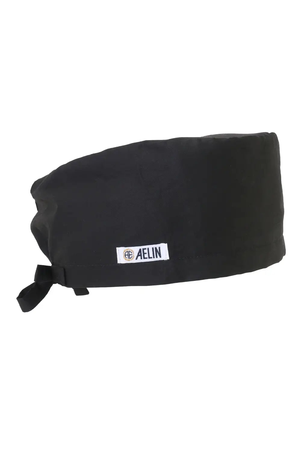 Aelin Paris Calot Médical Noir Couvrant Coton