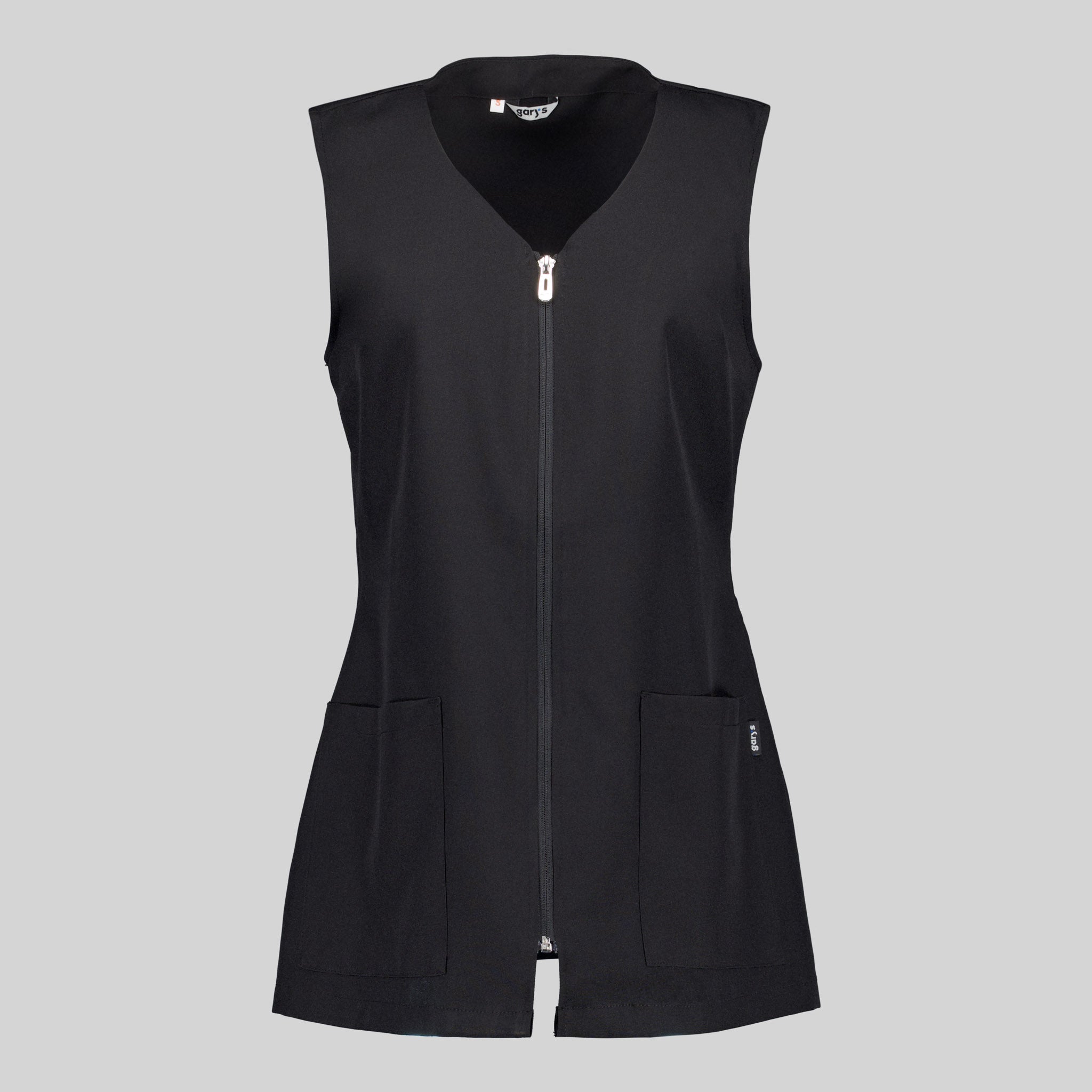 Gary's Antartida blouse femme noire sans manches zip