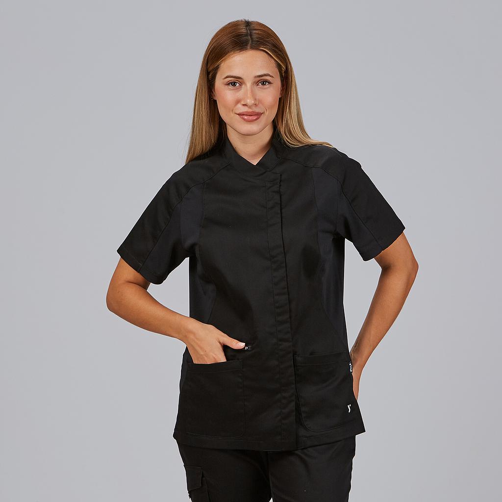 Gary's Aisa blouse femme noire coton manches raglan