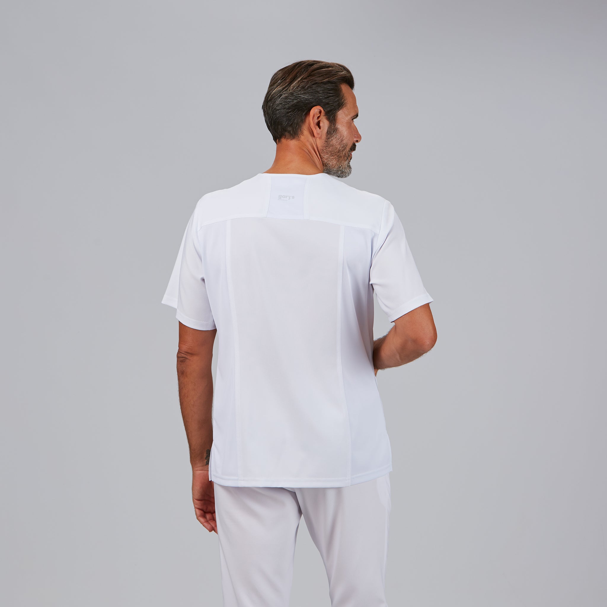 Gary's Alonso blouse homme col V noir manches courtes