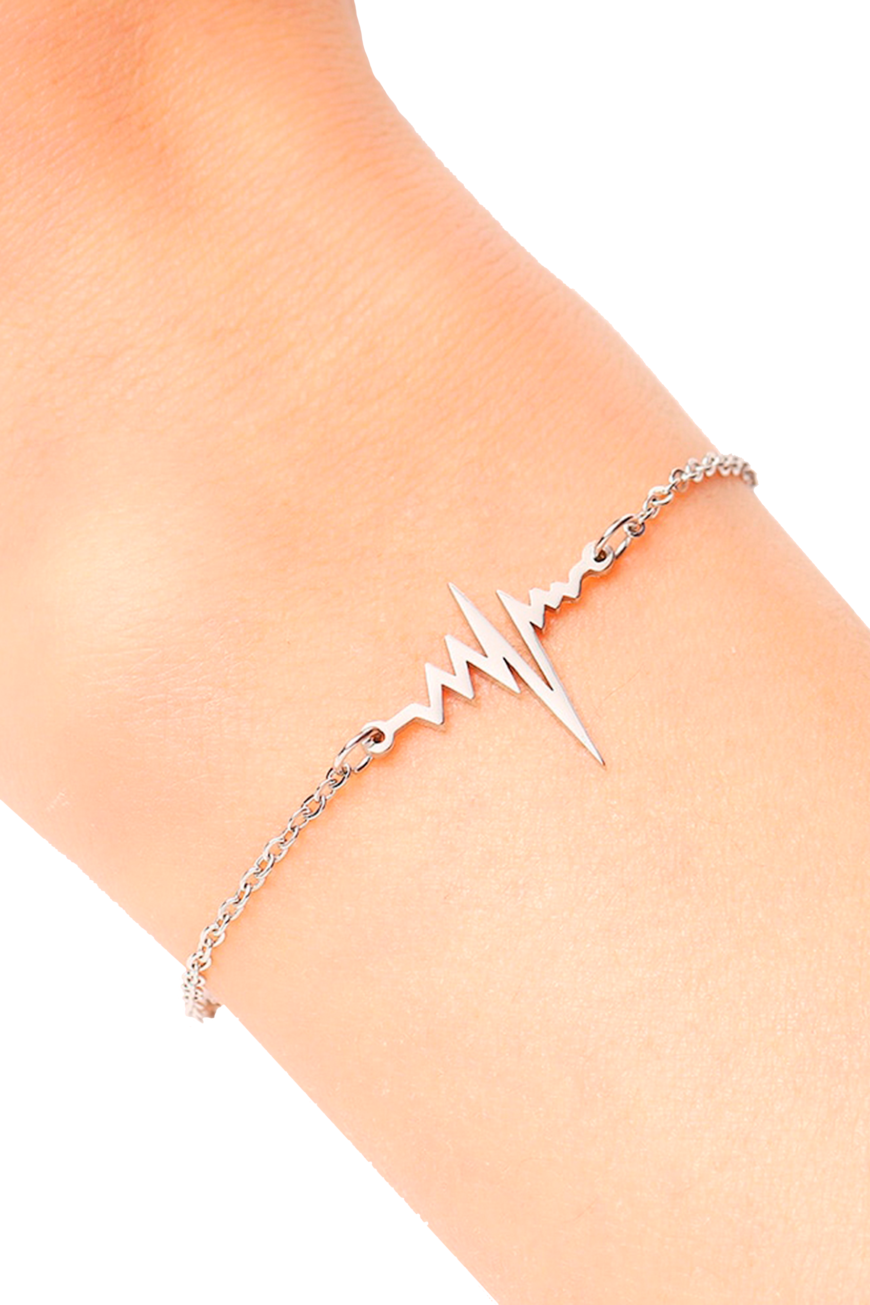 Enfermania bracelet battement de cœur acier or hypoallergénique