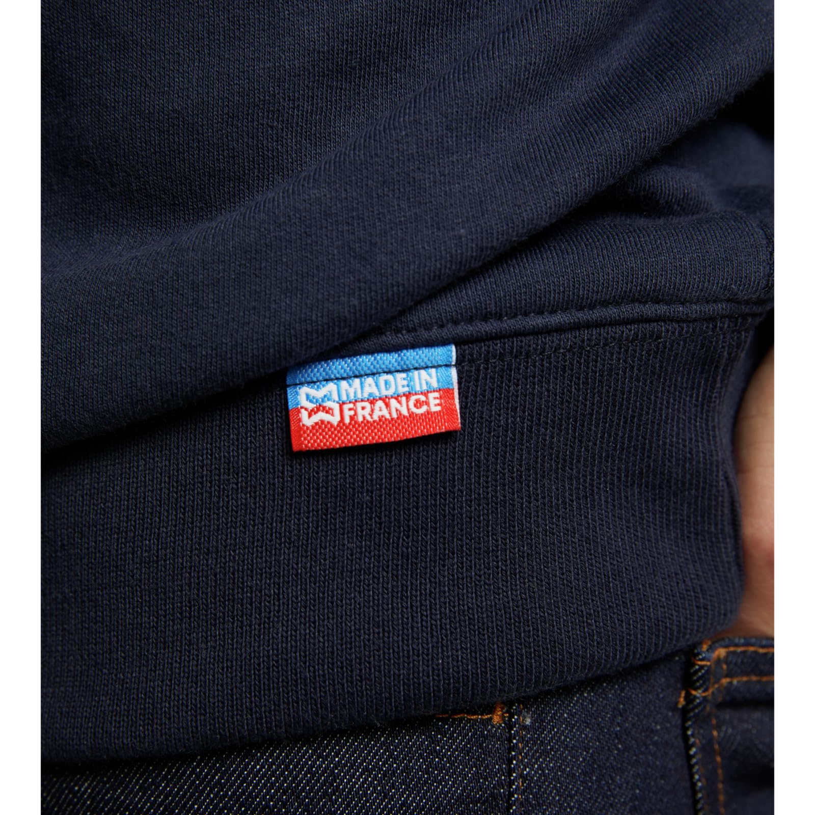 Würth MODYF Made in France sweat col rond marine coton bio