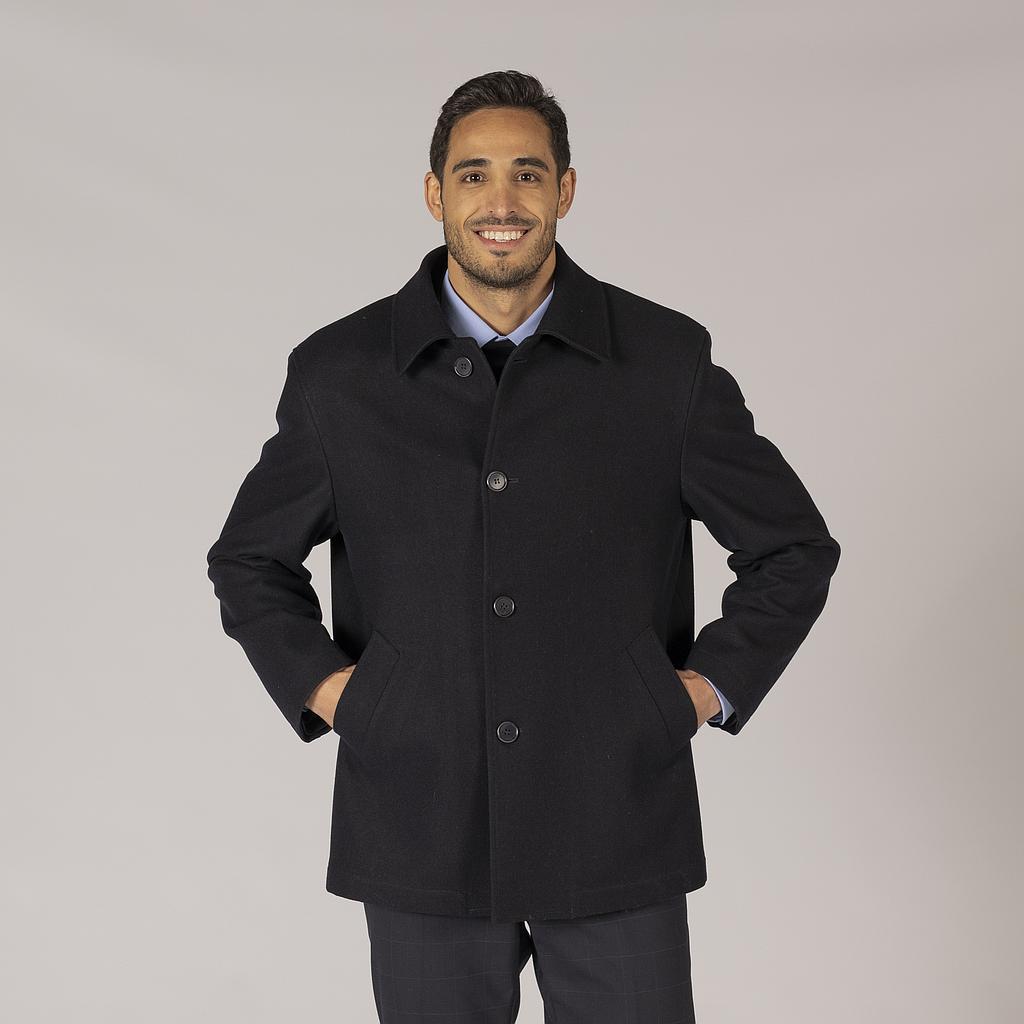 Gary's Jackets Coat Man Mouflon manteau marine chaud