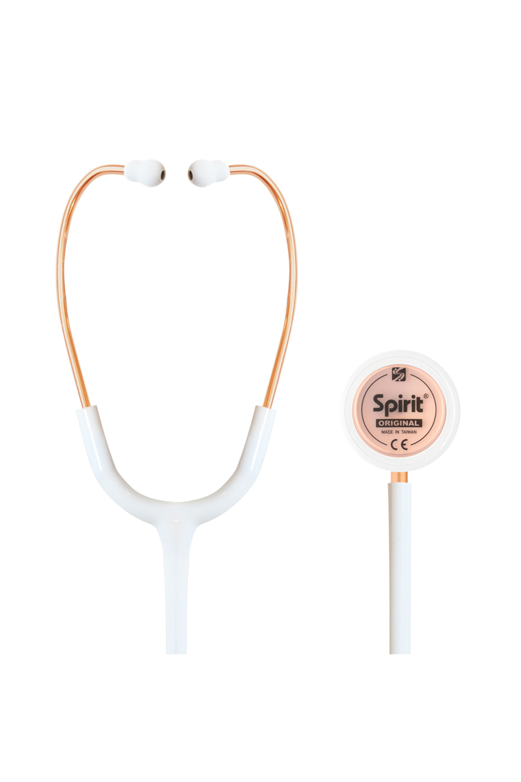 Enfermania Spirit Rose-Gold stéthoscope blanc double pavillon