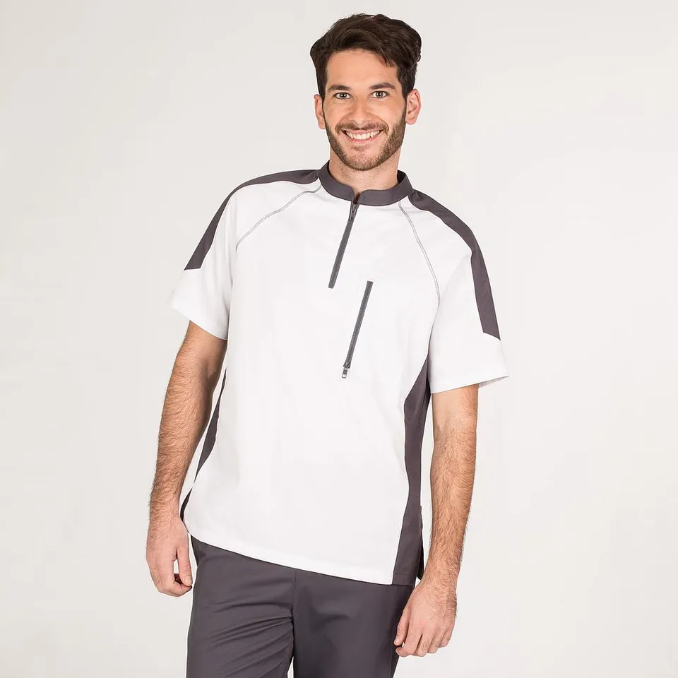 Gary's Cefiro Veste de Cuisine Homme Noir Coolmax