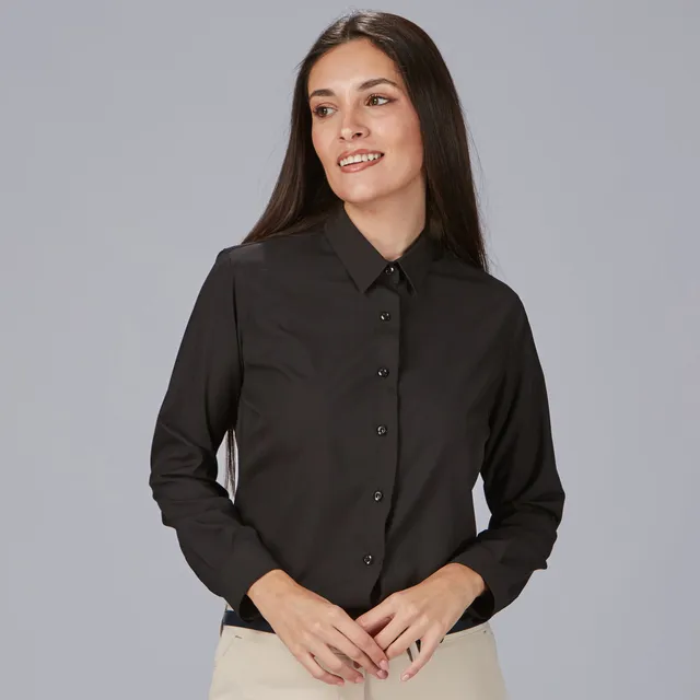 GARY'S Aurora Chemise Femme Noire Stretch