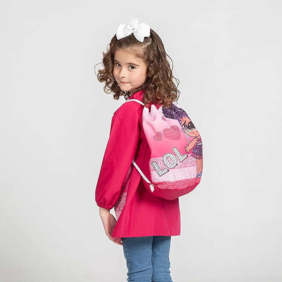 Gary's L.O.L. sac école enfant fuchsia 34 cm
