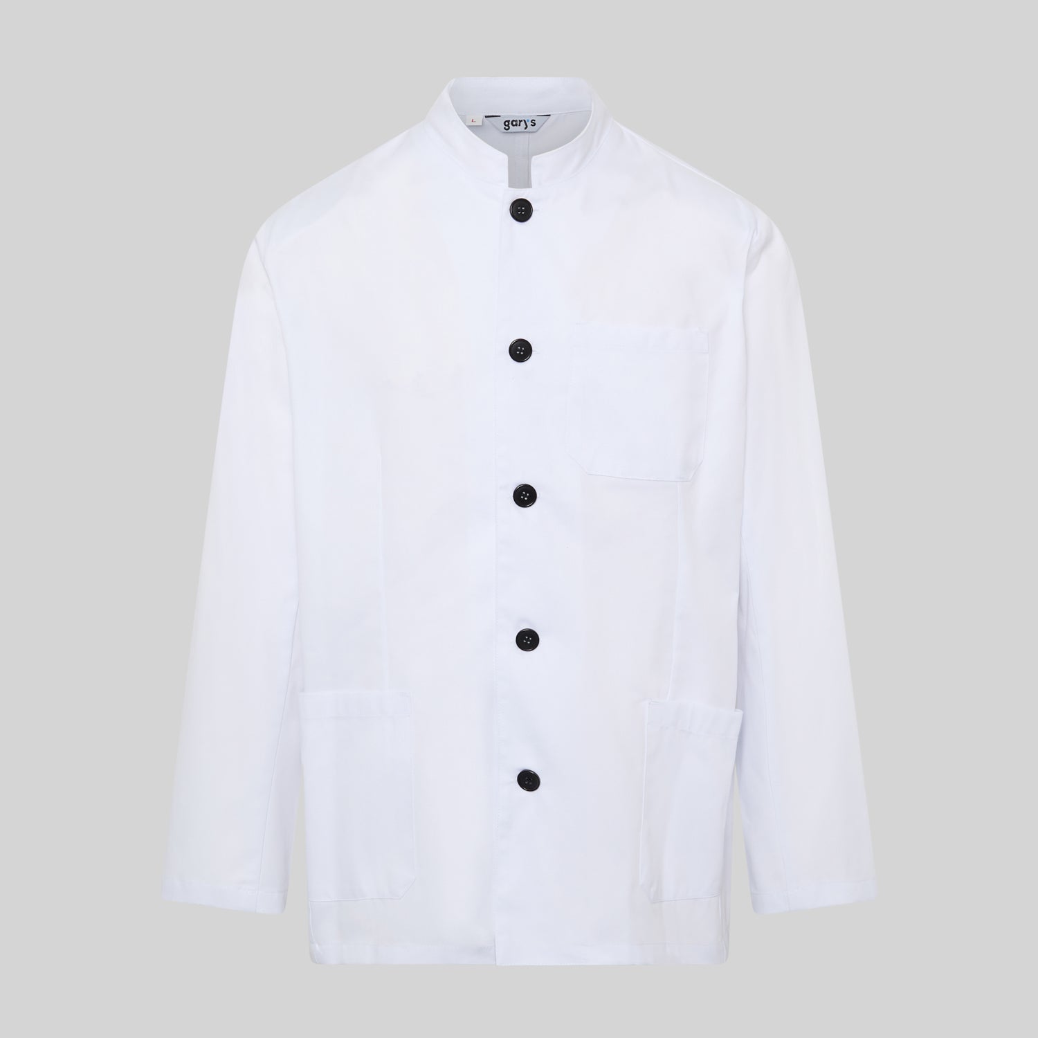 Gary's Jackets veste service homme blanche col mao