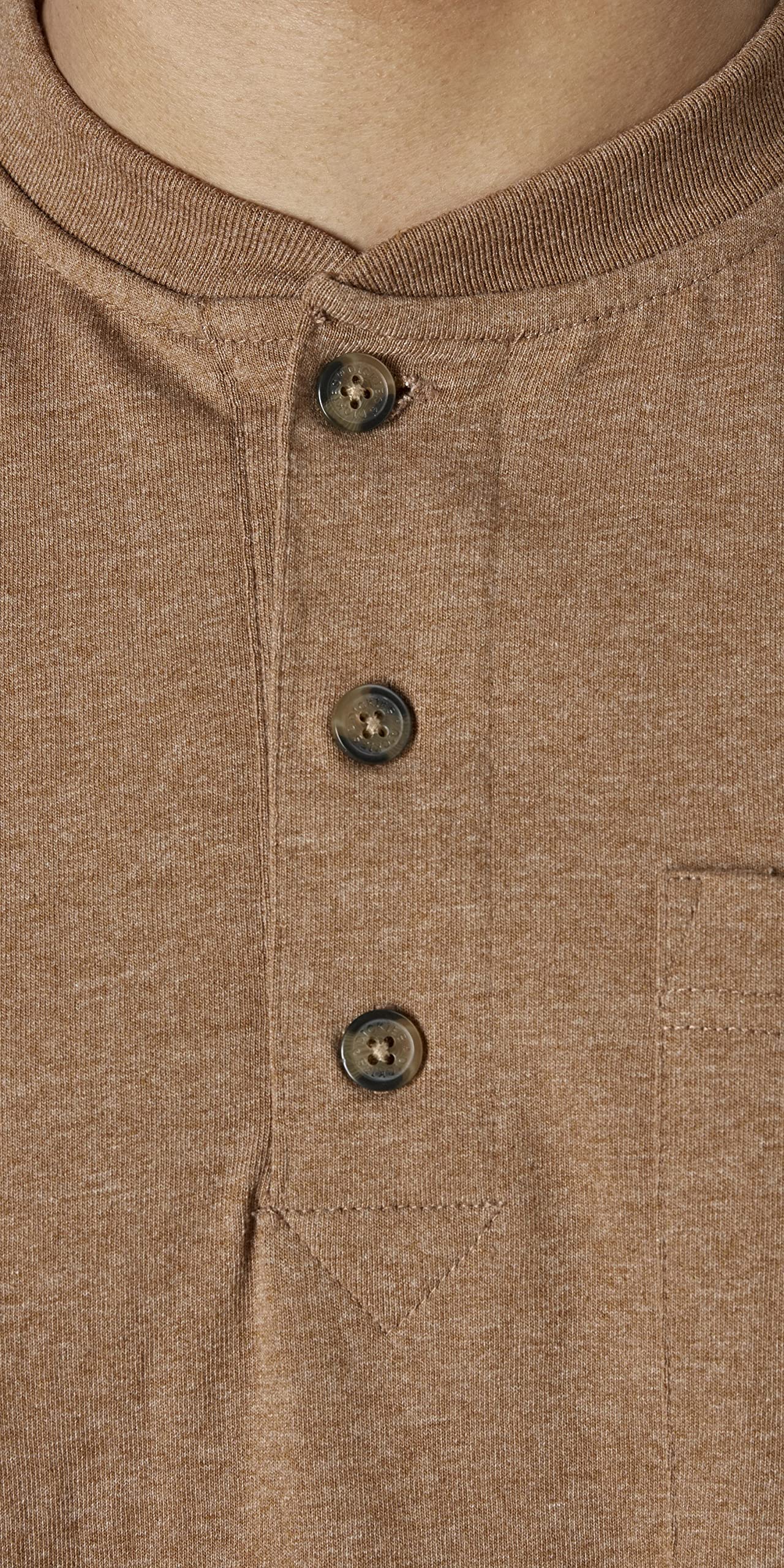 Dickies Chemises Henley Manches Longues Brown Duck Épais