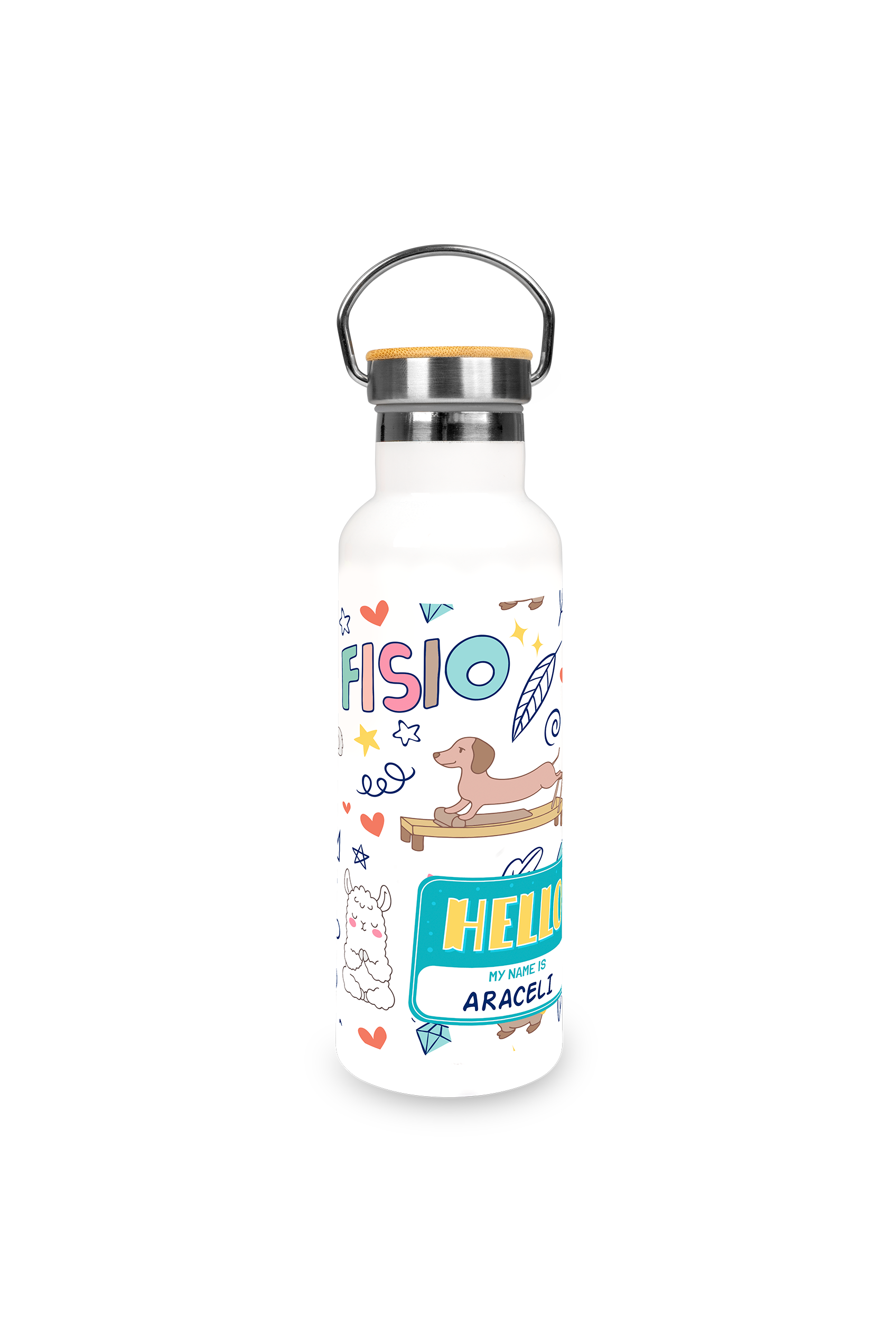 Enfermania Animalitos Fisio pack gourde tasse acier