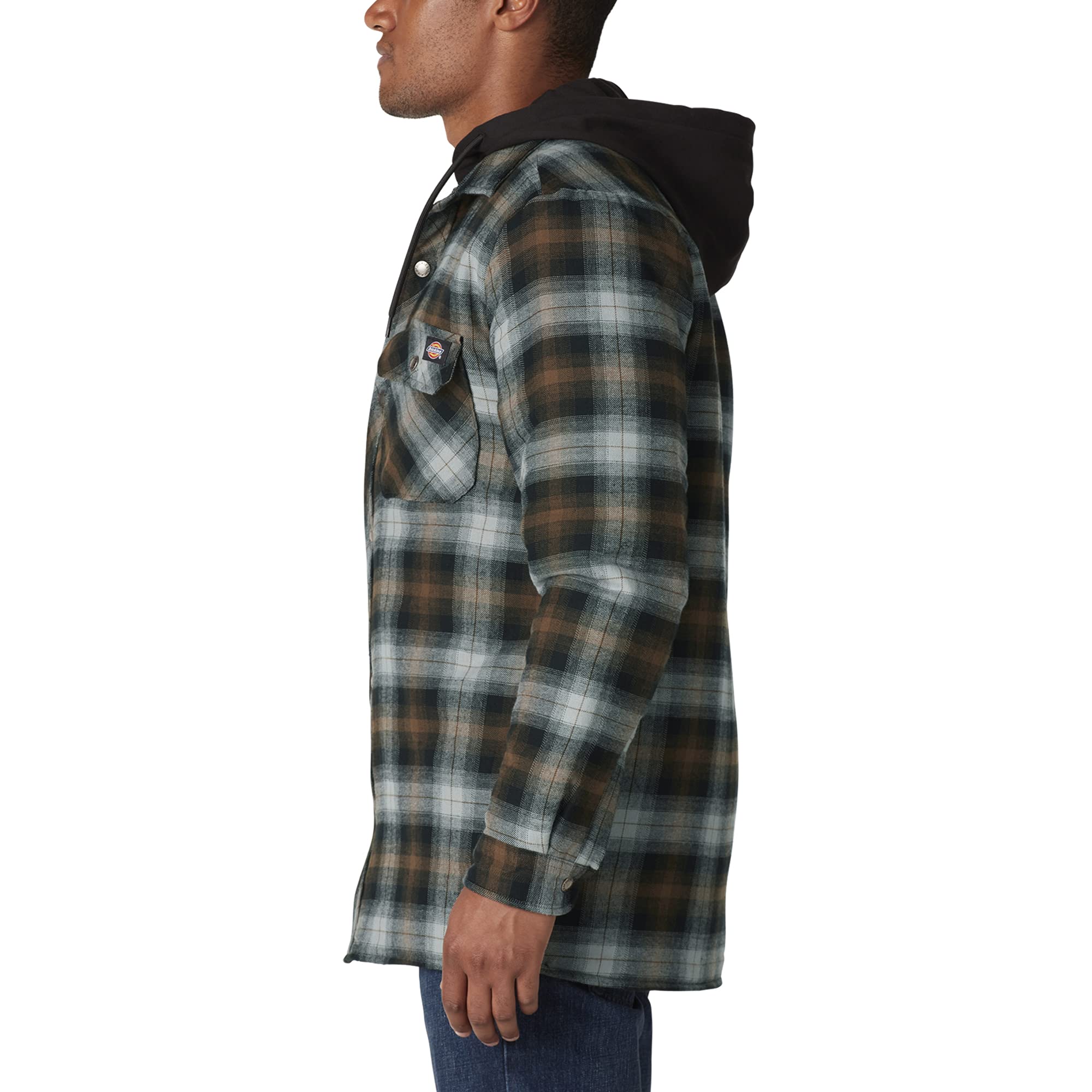 Dickies veste flanelle à capuche doublée fleece homme