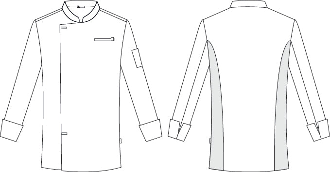 Gary's Molina veste cuisine blanche M antitache