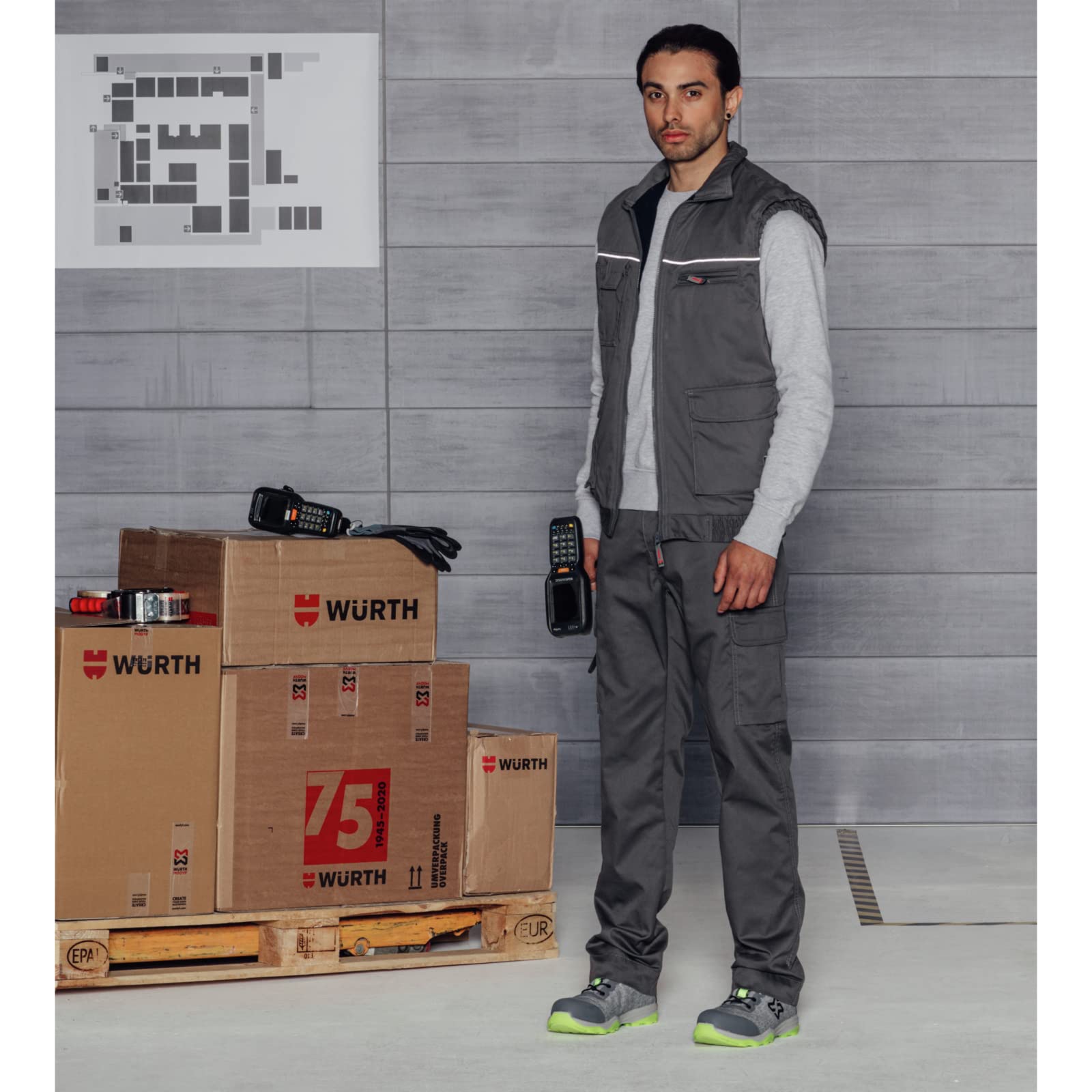 Würth MODYF Classic Summer pantalon travail gris coton