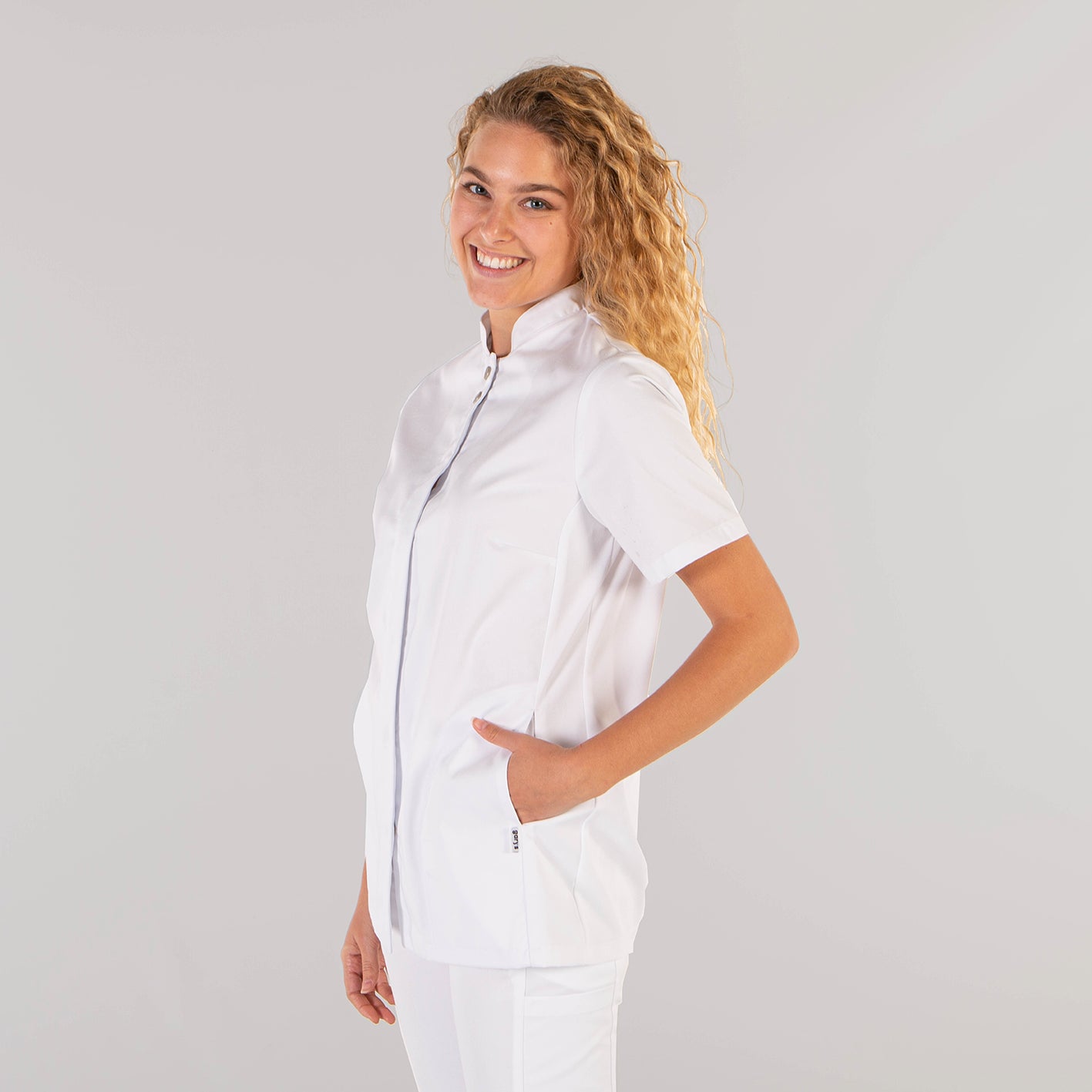 Gary's Blouses Maite blouse médicale femme blanche mao