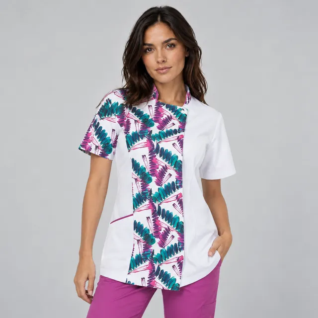 Gary's Alma Tunique Médicale Femme Blanche Microfibre XXL