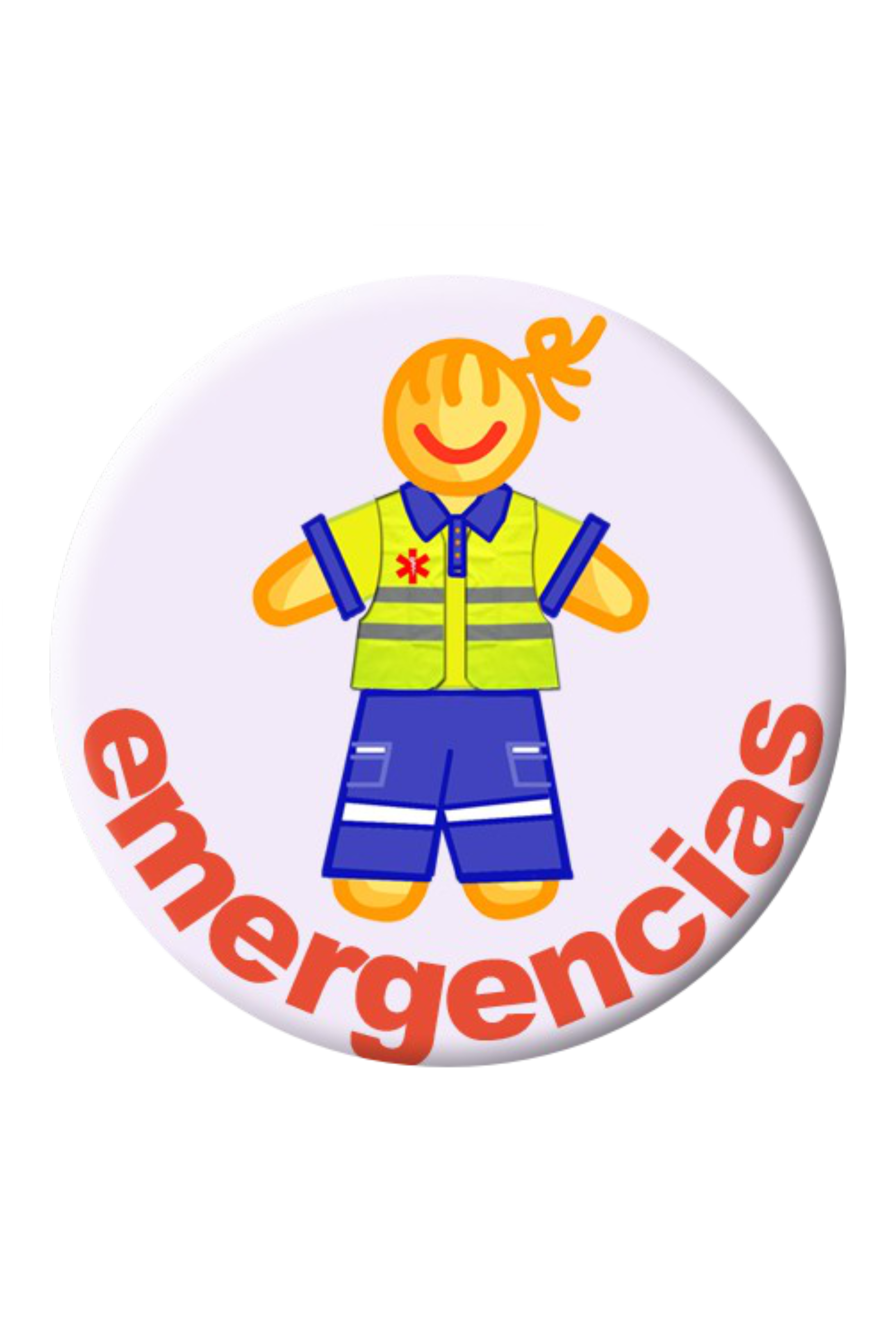 Enfermania Regalos chapa badge urgences 38 mm métal plastifié