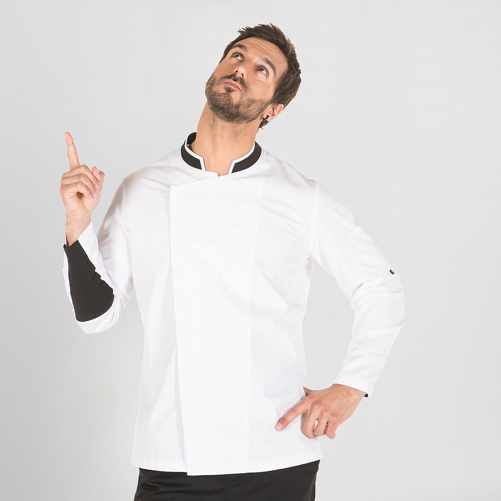 GARY'S Aragon veste de cuisine unisexe blanc sergé