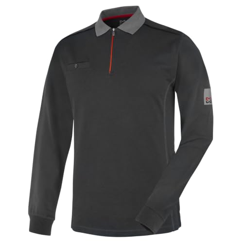 Würth MODYF Stretch X Polo Manches Longues Anthracite XXL