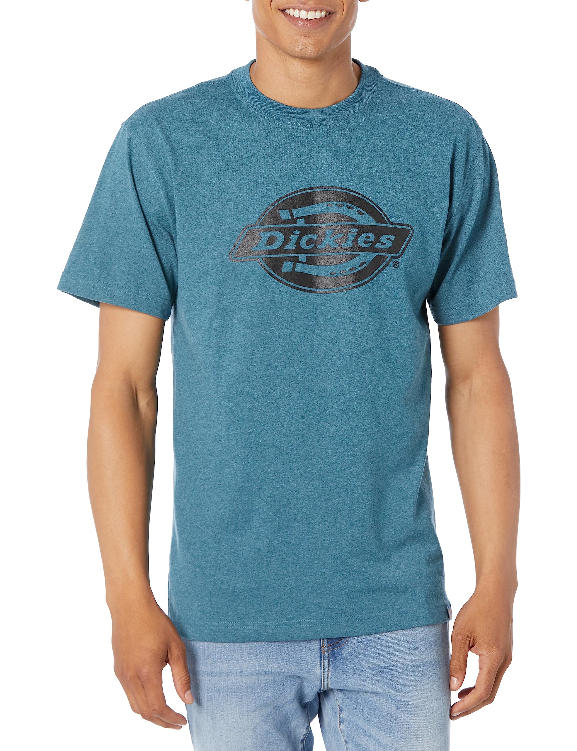 Dickies T-shirt homme manches courtes logo noir L lourd