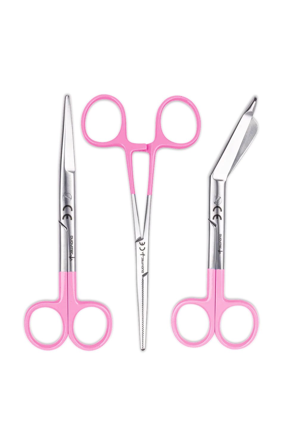 Enfermania Trio lot 3 ciseaux inox Rose