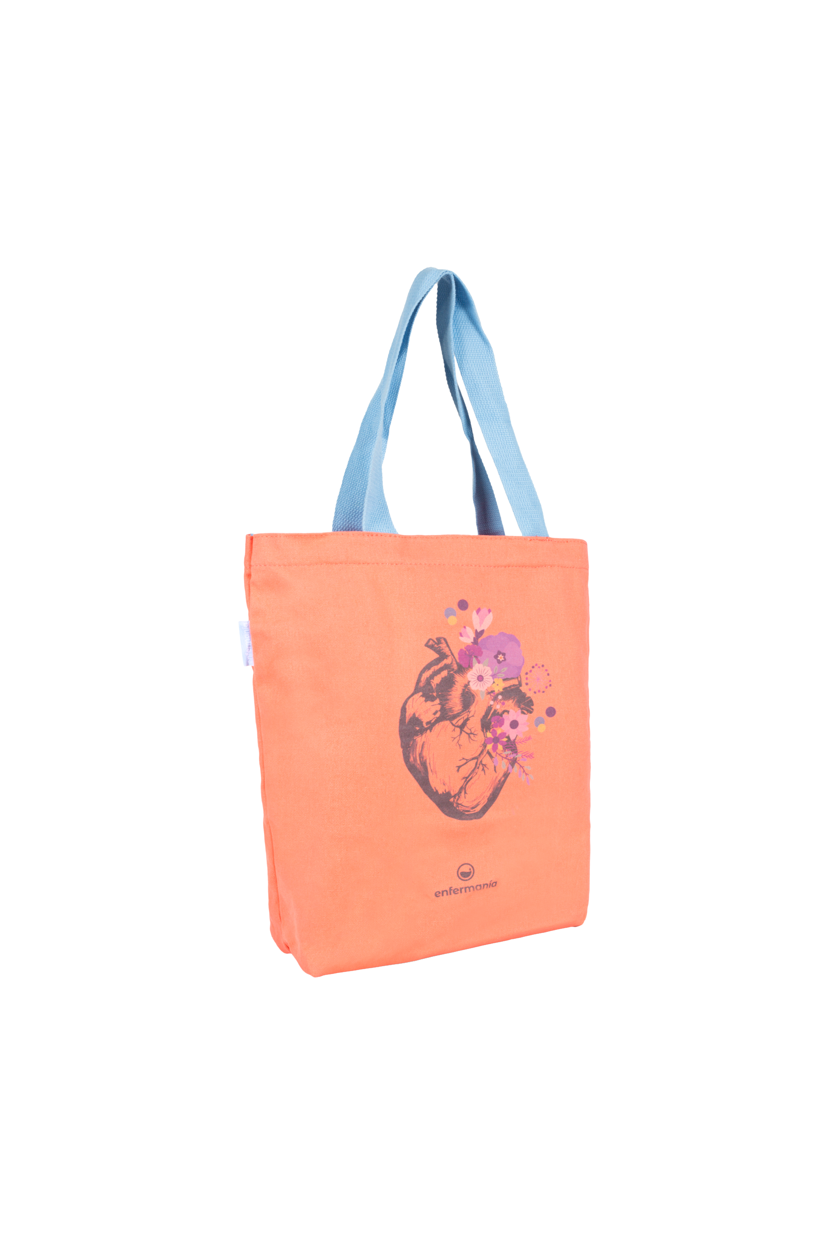 Enfermania Organes tote bag coton 37x40 Corail