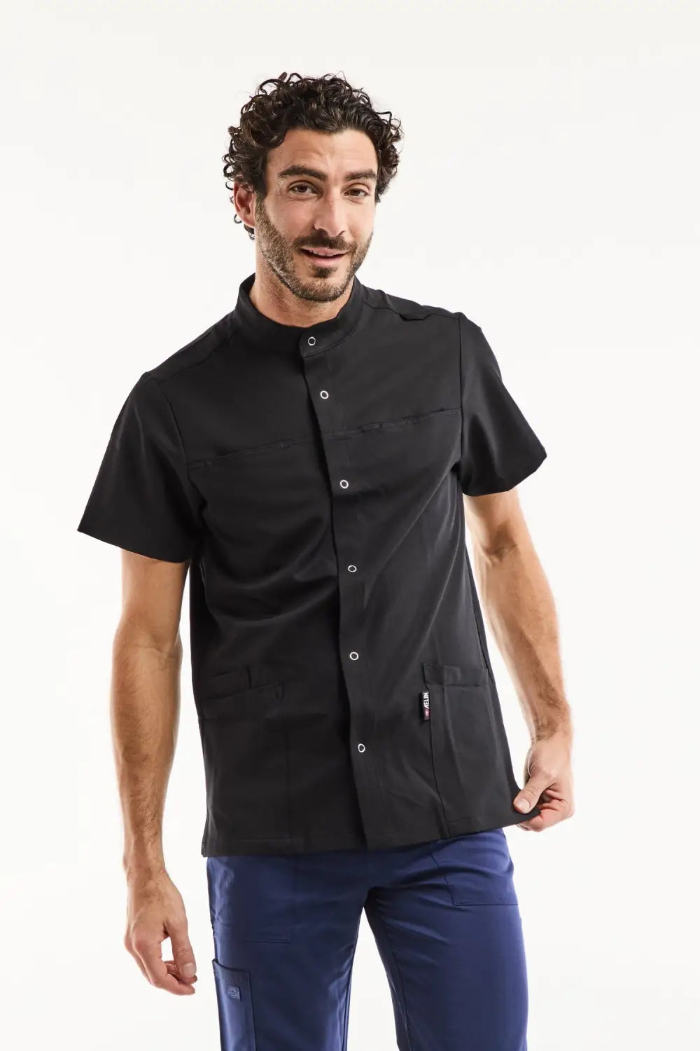 Aelin Noah blouse médicale homme noir stretch