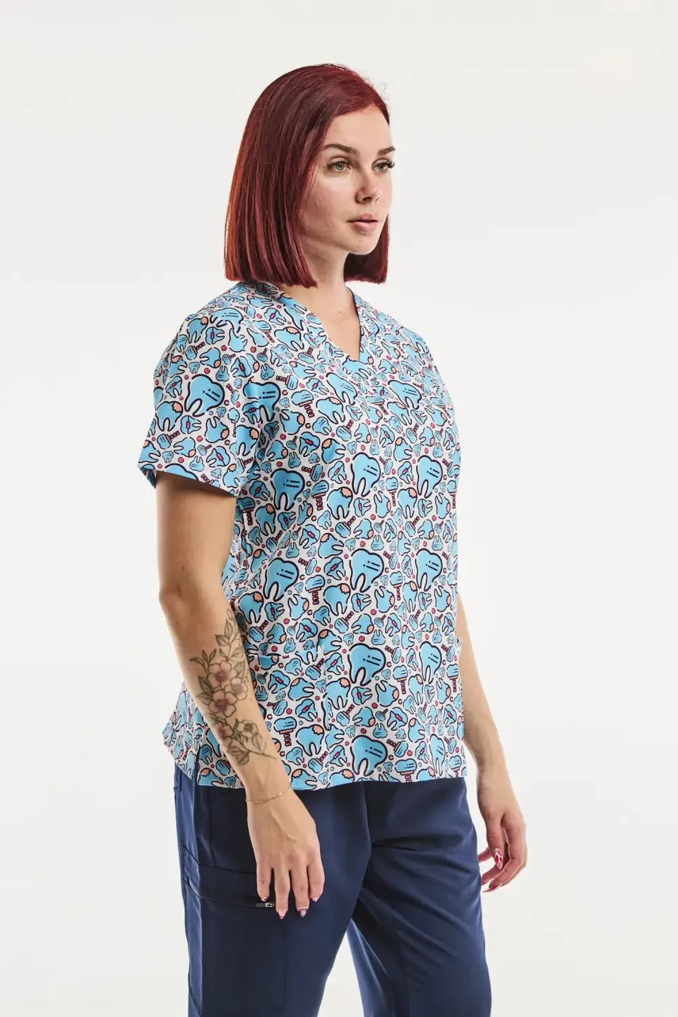 Aelin Paris Happy Teeth tunique médicale femme stretch