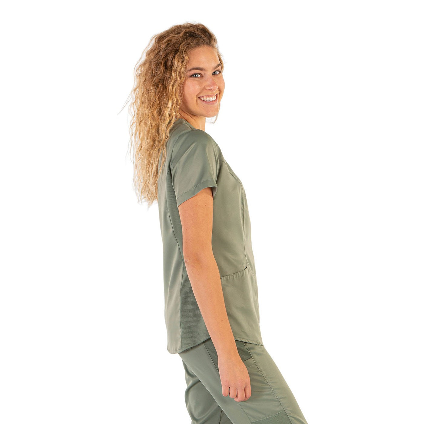 Enfermania blouse médicale femme peach col V 2 poches
