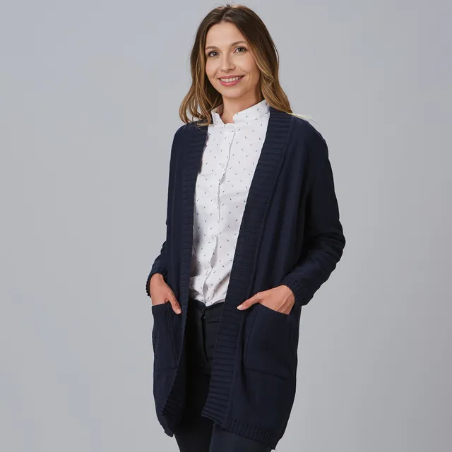 Gary's gilet tricot femme noire cardigan poches taille M