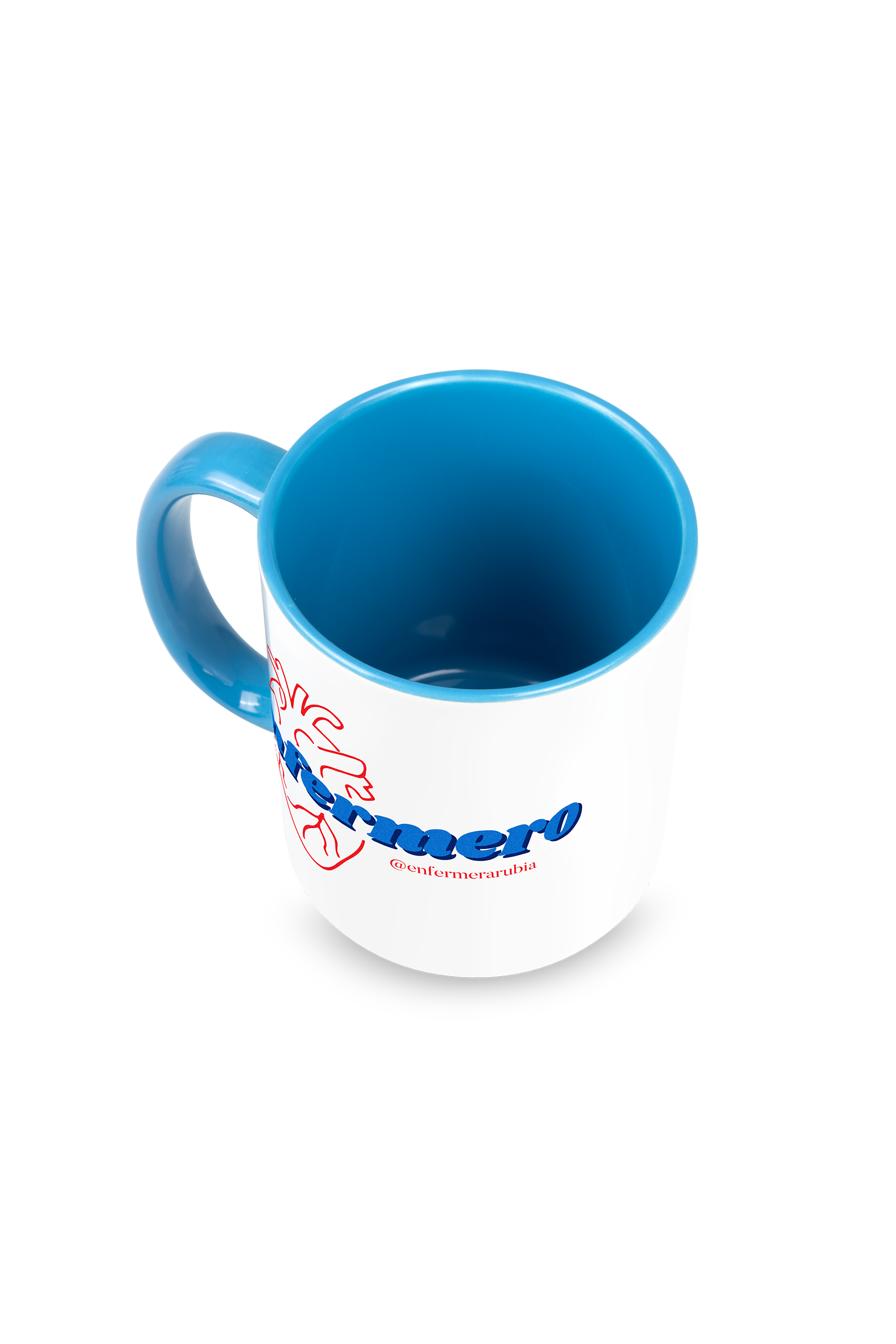 Enfermania Regalos tasse céramique bleu clair enfermerarubia 350 ml