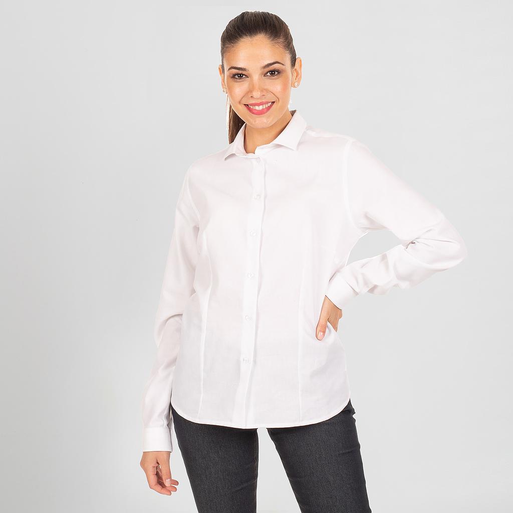 GARY'S Carina Shirt chemise travail femme blanche polyester coton