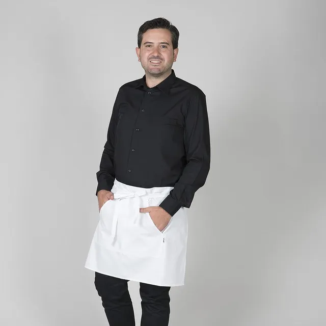 Gary's Aprons tablier blanc 50x75 cm sans bavette