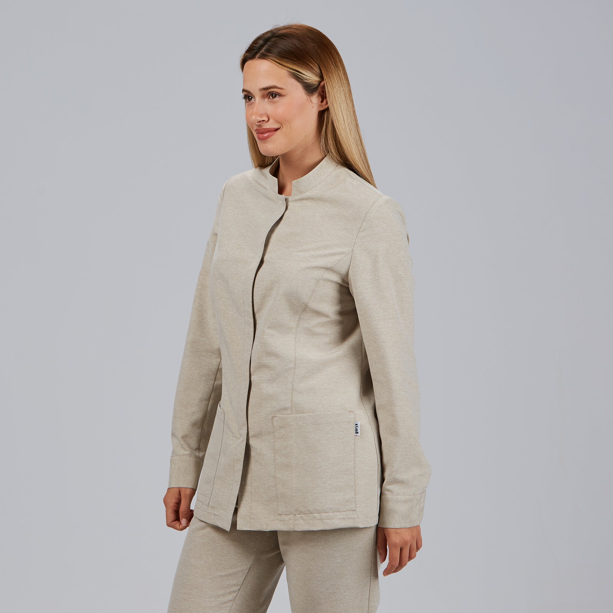 Gary's Blouses Gaia Jasper blouse femme sable manches longues