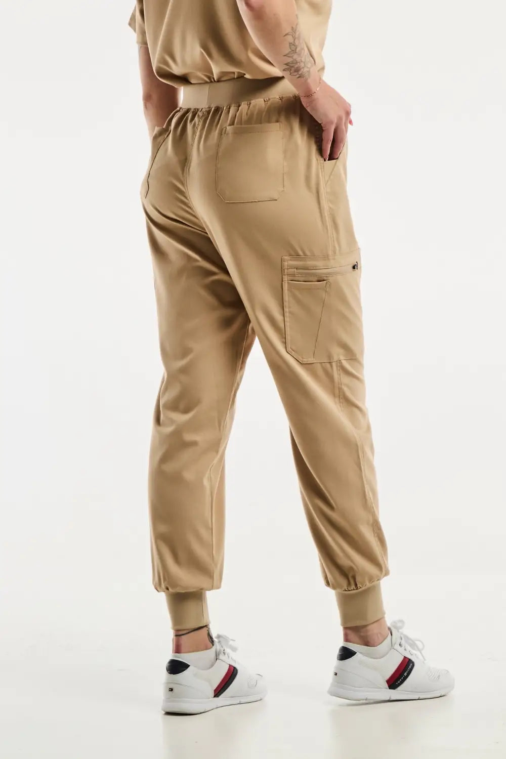 Aelin EMMA Jogger pantalon médical femme beige clair