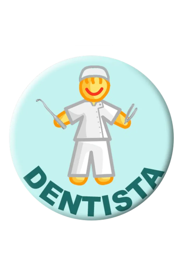 Enfermania Regalos Chapa Dentista badge 38 mm métal