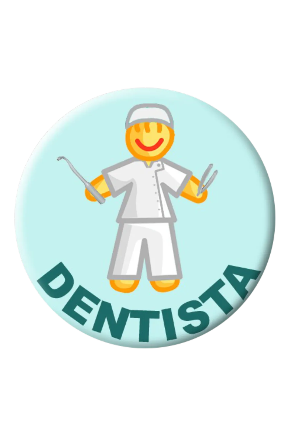 Enfermania Regalos Chapa Dentista badge 38 mm métal