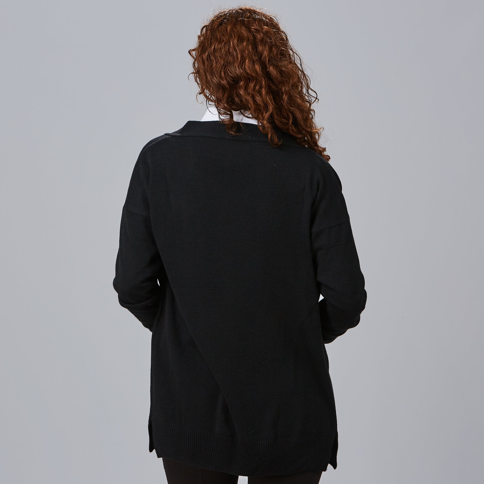 Gary's Knit cardigan femme sans boutons gilet noir