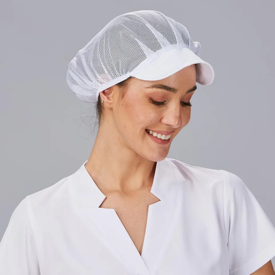 GARY'S Maxi casquette cuisine blanche filet lot 10