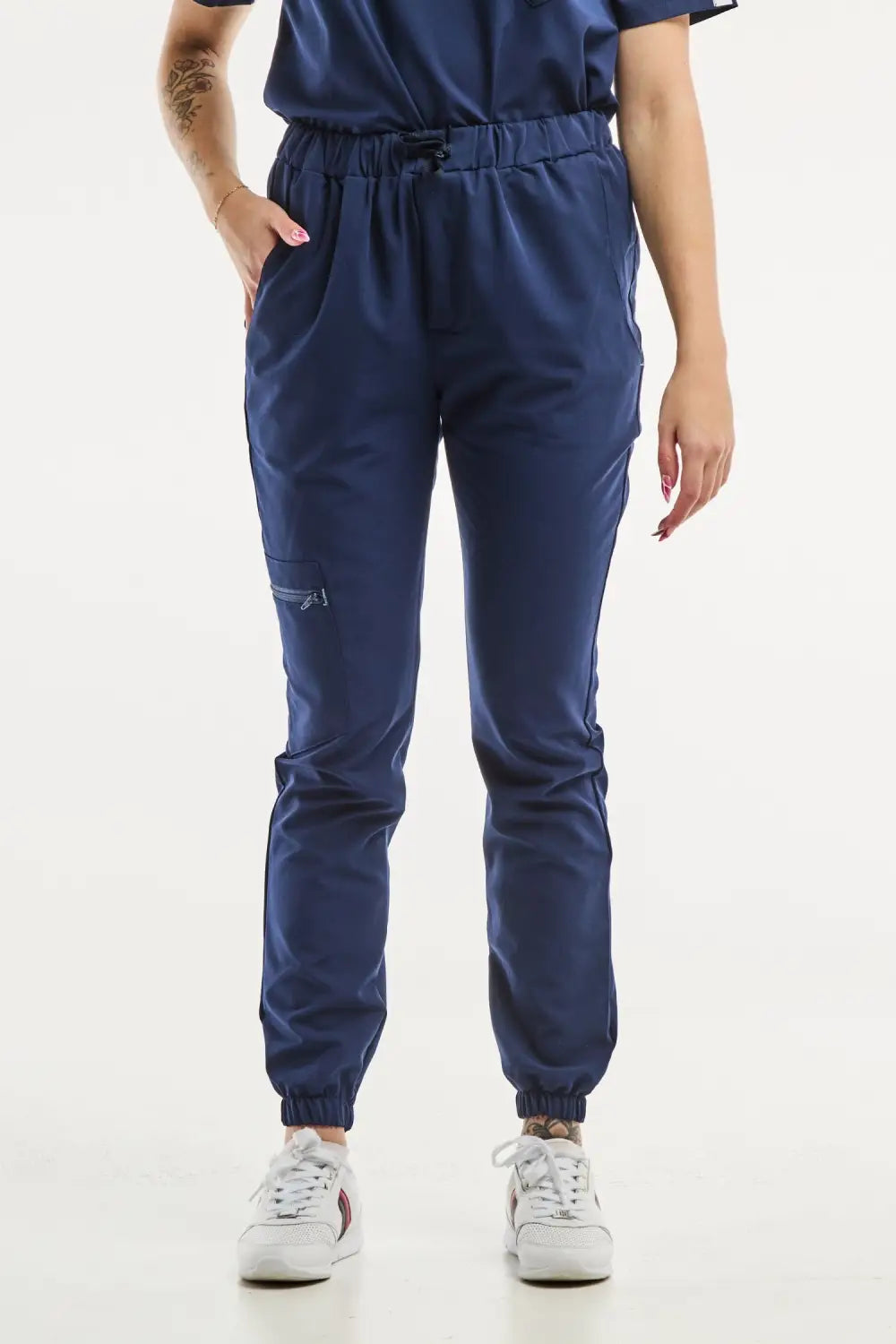 Aelin Slimfit NEW Pantalon Médical Bleu Marine 3 Poches