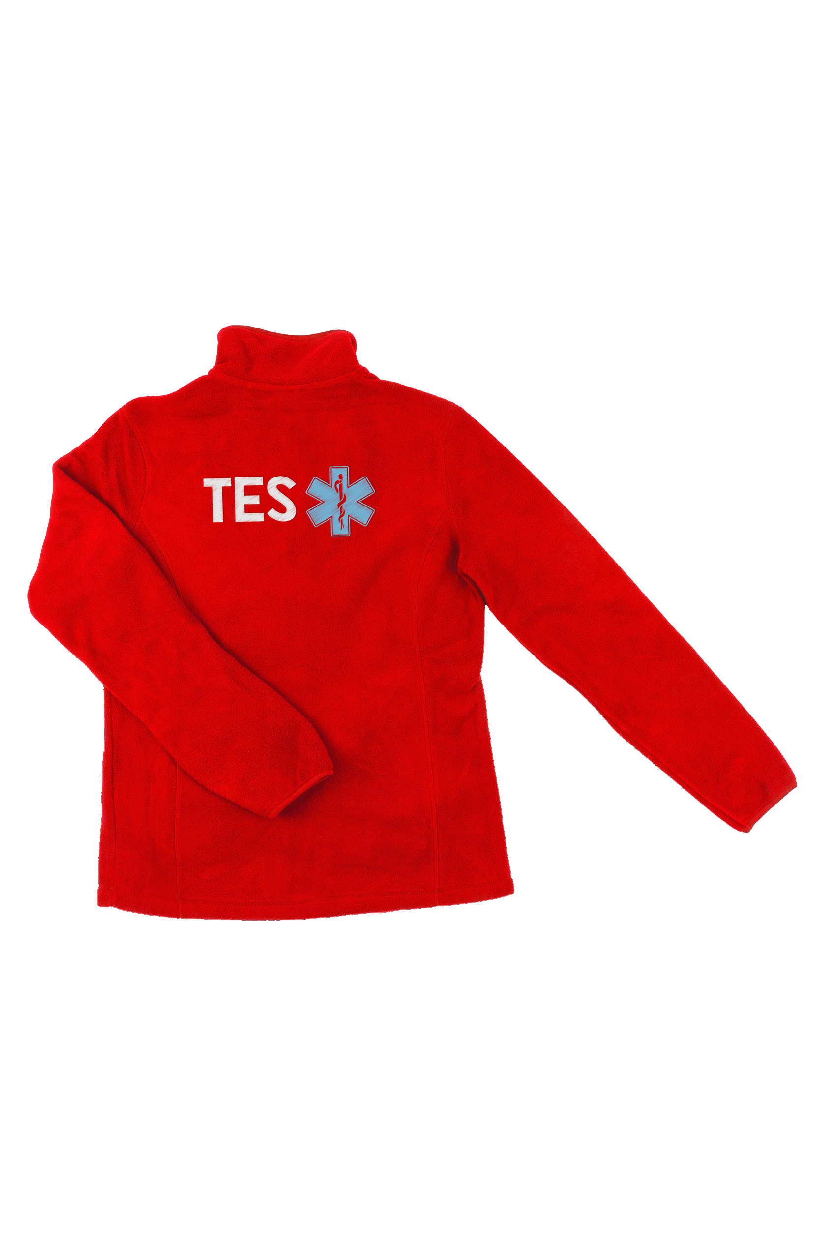 Enfermania Ropa T.E.S veste polaire homme rouge personnalisé