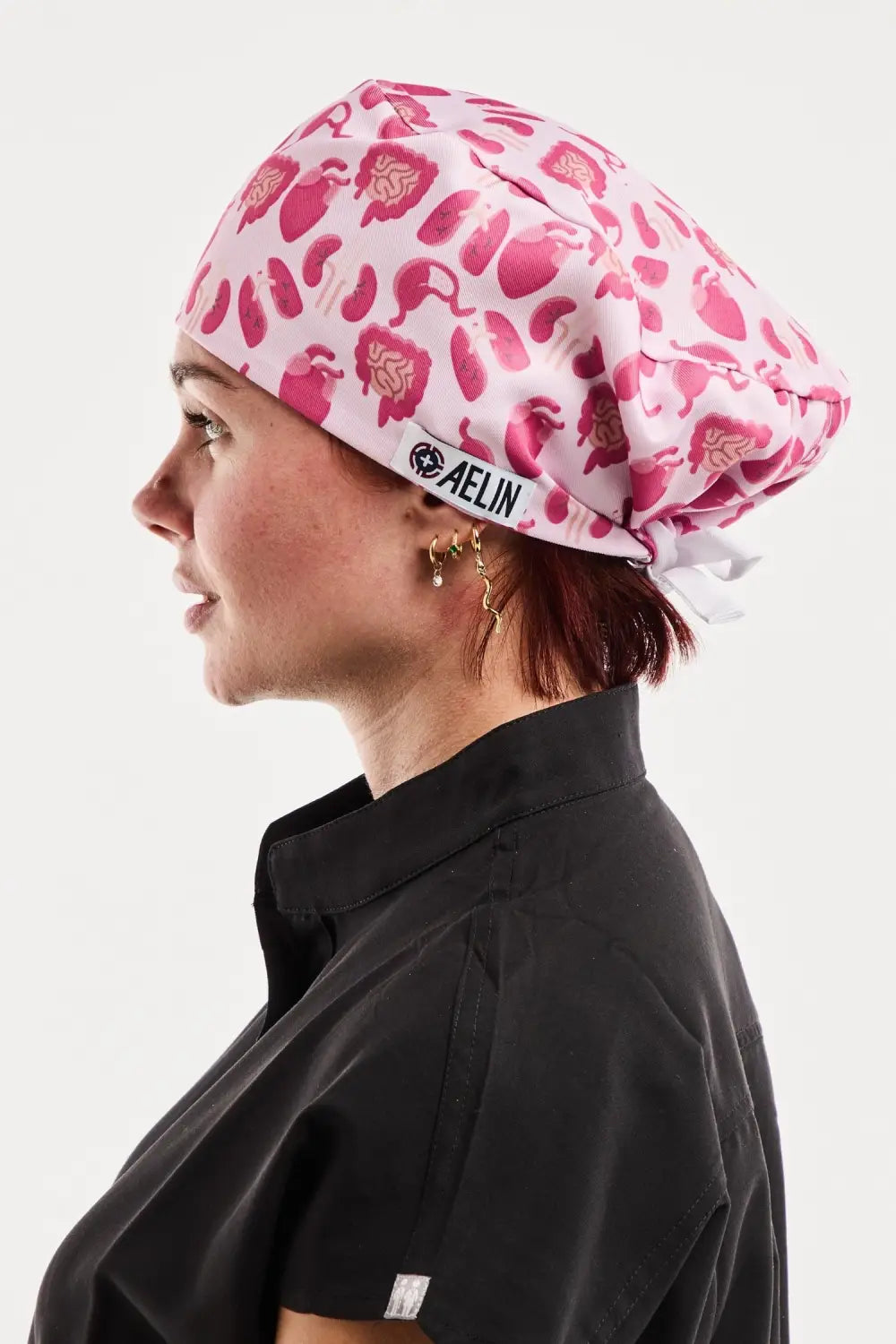 Aelin Paris calot de bloc organes roses cheveux courts