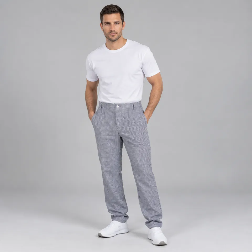 Gary's Pants pantalon cuisinier vichy pied-de-poule
