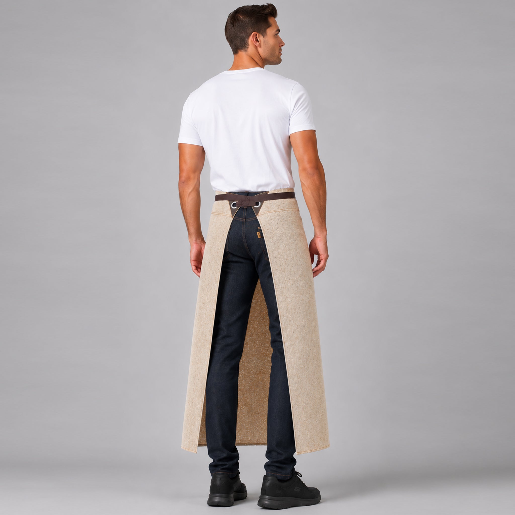 Gary's Atacama tablier bistrot long beige 89x92 cm