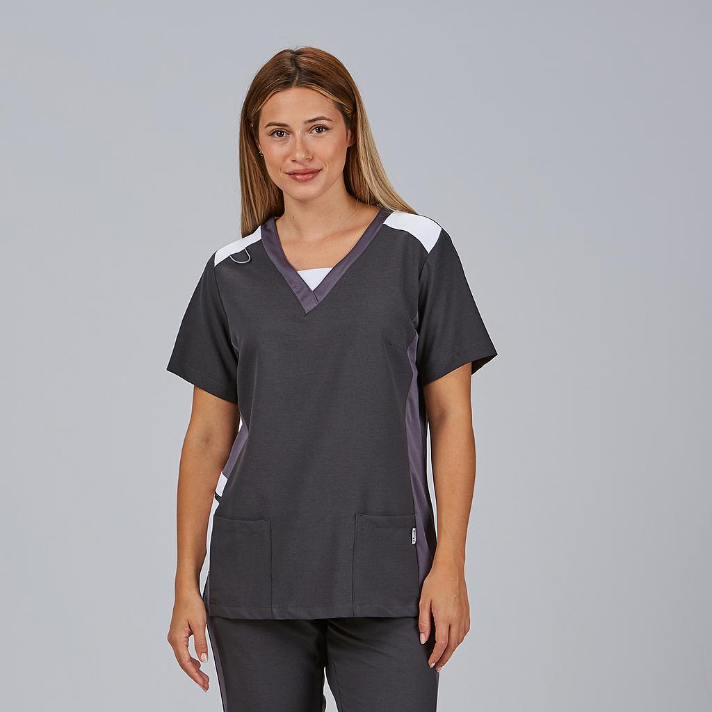 GARY'S Leticia blouse médicale femme gris perle stretch