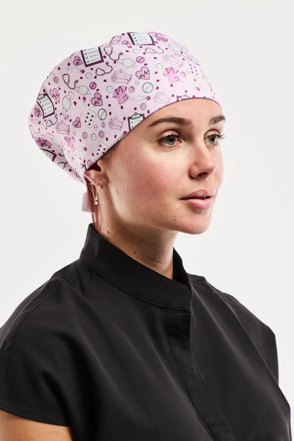 Aelin Paris calot de bloc rose cheveux courts