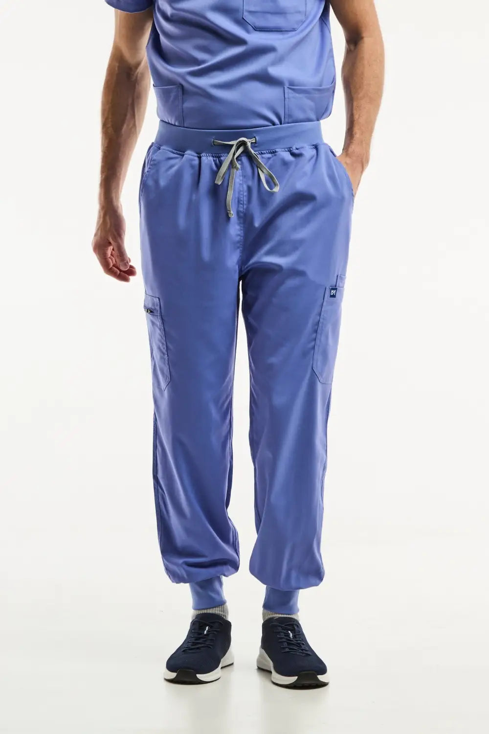 Aelin LUCA Jogger pantalon médical homme bleu stretch