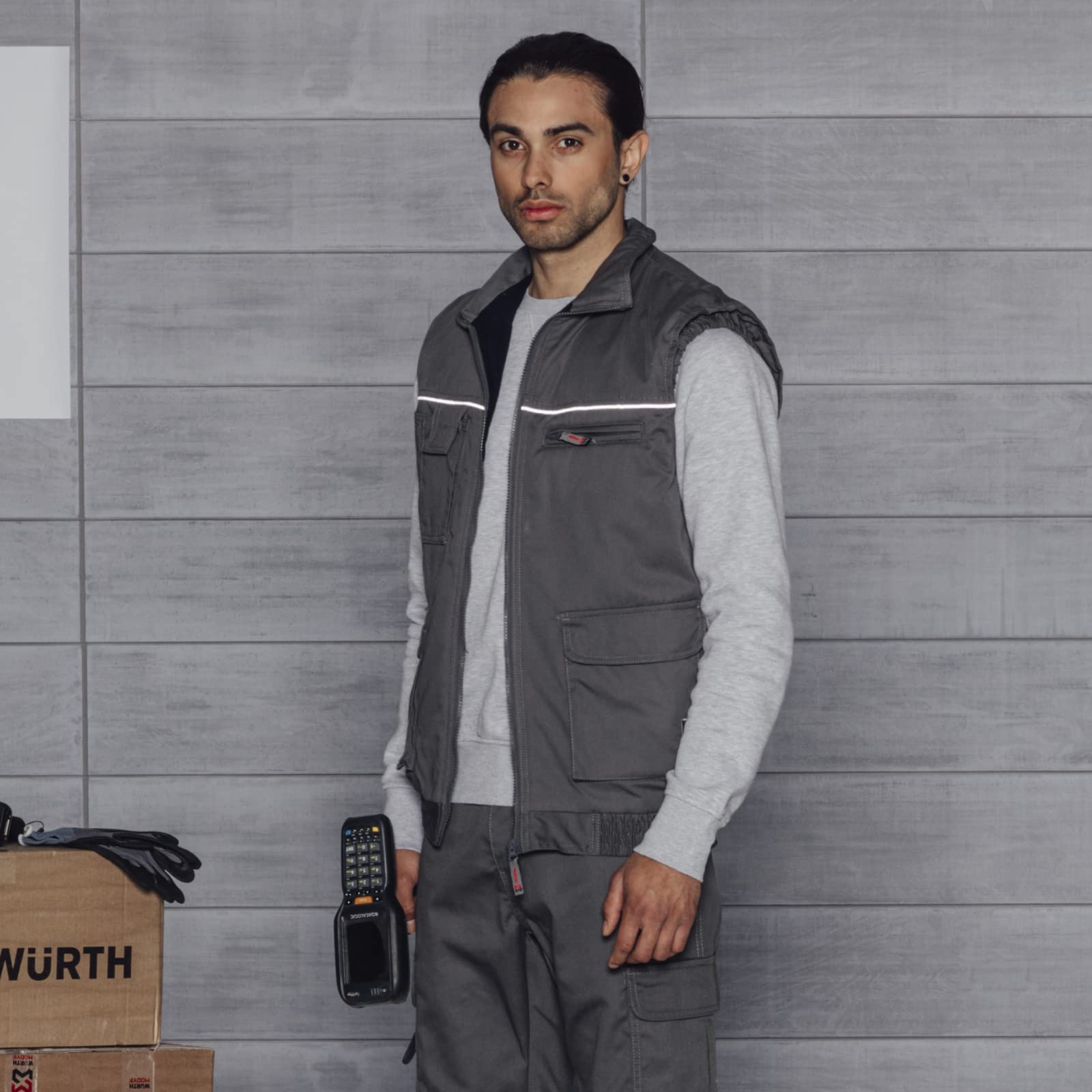 Würth MODYF Classic gilet travail matelassé gris